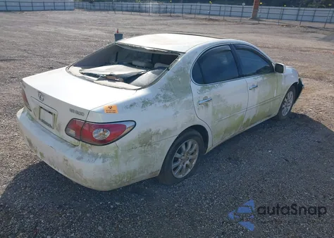 2003 Lexus Es 300 z USA, uszkodzony, nr VIN JTHBF30G630143009